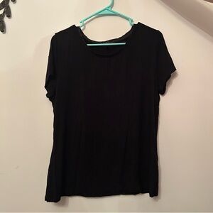 White House Black Market Black Short Sleeve Tee